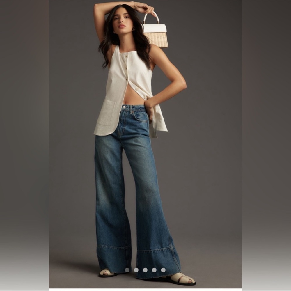 Reformation Blue Flare Jeans